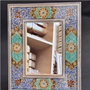 آینه هفت سین خاتم مینیاتور تذهیب مبلمونسرا مدل 264325 