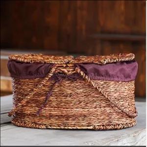 سبد پیک نیک حصیری وودمن مبلمونسرا مدل 292902