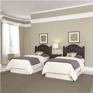 تخت خواب دونفره کلاسیک فندقی. مبلمونسرا مدل 225743
