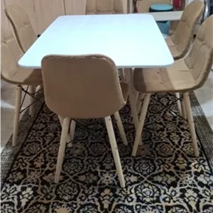 میز و صندلی ناهارخوری 6 نفره اریا لمسه مبلمونسرا مدل 217300