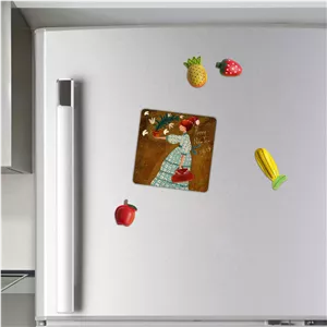 مگنت طرح بانو و گلدان گل کد wmg596 مبلمونسرا مدل 259977