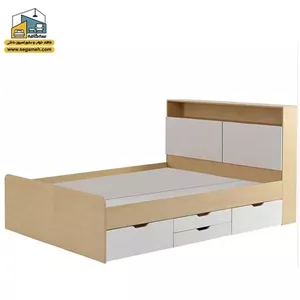 تخت خواب دونفره تمام ام دی اف F391 مبلمونسرا مدل 226157