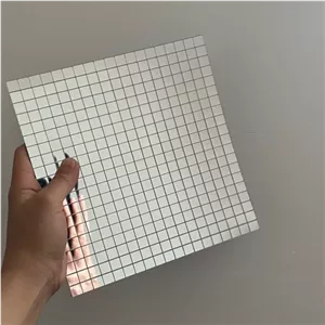 تایل دیسکو نقره ای/آینه مربعی/چسبدار/آینه اکرولیک مبلمونسرا مدل 264608