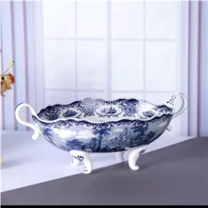 کشکول بیضی چینی پایه دار آکسفورد کد 820 ارسال رایگان مبلمونسرا مدل 277140