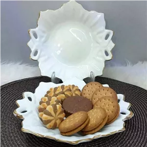 شکلات خوری چینی پاپیون مقصود لب طلایی مبلمونسرا مدل 295166 