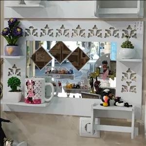 آینه شلف حمام توالت افقی ضدآب جادستمالی مبلمونسرا مدل 265150