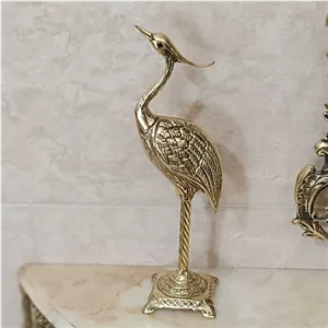 مجسمه برنجی و تزیینی و دکوری حیوانات طرح درنا کد 305 مبلمونسرا مدل 251362
