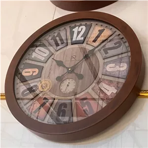 ساعت چوبی ساعت دیواری مارک ارس قطر 60 مبلمونسرا مدل 238930