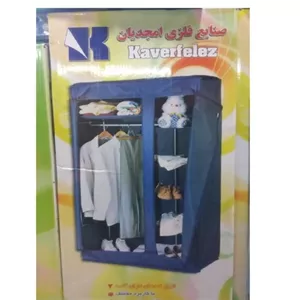 کمد لباس برزنتی مدل قفسه دار مناسب تیشرت بلوز شلوار دامن شال روسری کت رگال لباس کد2 مبلمونسرا مدل 229731