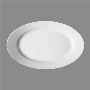 دیس بیضی 45 چینی زرین سری ایتالیا اف طرح سفید درجه 3 مبلمونسرا مدل 270503