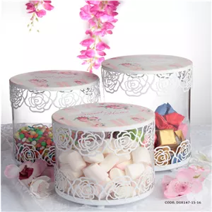 کندی باکس شیشه ای سفید مدل زرنوش مبلمونسرا مدل 296326
