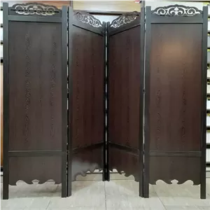 پارتیشن متحرک ساده رنگ قهوه ای تیره سایز بزرگ مبلمونسرا مدل 230026
