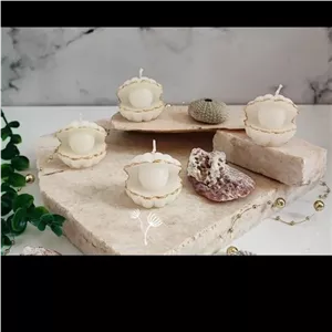 گیفت عروسی مدل شمع صدف و مروارید مبلمونسرا مدل 283494