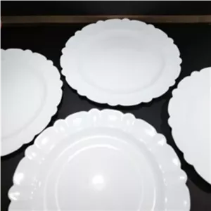 دیس بزرگ آرکوپال مقصود طرح سفید ساده قالب آیروپال لب سفید مبلمونسرا مدل 270002