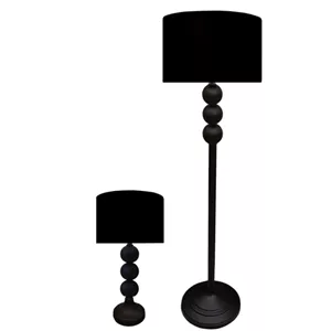 ست آباژور کنارسالنی و رومیزی مدل Titan390.Black.4325 مبلمونسرا مدل 234779