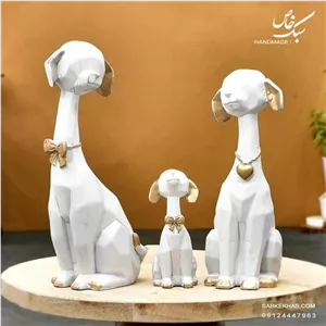 مجسمه خانواده سگ ها مبلمونسرا مدل 253011