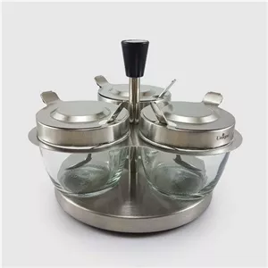 ادویه و مربا خوری 3 تایی یونیک کد 1457 مبلمونسرا مدل 289740