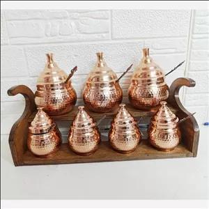 پاسماوری و جا ادیه 7 تایی مسی نانو ارسال رایگان مبلمونسرا مدل 290292