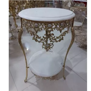 میز تلفن گل آفتاب .سایز 35 و 40 . ارتفاع 68 سانت . تماما برنج با ضمانت مبلمونسرا مدل 219097 