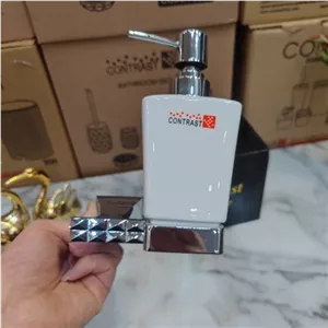 جای مایع دیواری وارداتی برند کنتراست جنس برنج رنگ کروم براق بسیار زیبا و باکیفیت عالی و شکیل با آبکاری کروم کد 40 کروم مبلمونسرا مدل 266208