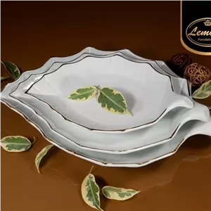 دیس با طرح زیبا وجذاب برگ سایز بزرگ مجتمع تولیدی چینی لمون آراد مبلمونسرا مدل 271283