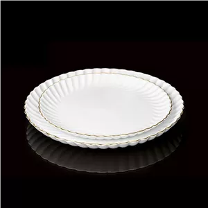 دیس گرد بزرگ کارمن خط طلا کد 3025 مبلمونسرا مدل 270075