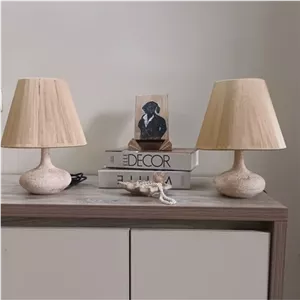 آباژور رومیزی چراغ خواب سفالی مدل آوین مبلمونسرا مدل 230260