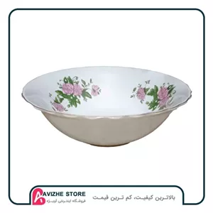کاسه سوپ خوری چینی پهن گلسرخی پنج ستاره اصل کشور چین لب طلا کنگره دار 6عددی مبلمونسرا مدل 291924