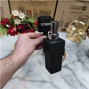 جای مایع دیواری برند کنتراست رنگ مشکی نو آکبند بسیار زیبا و باکیفیت عالی و شکیل جنس پلاستیک فشرده رنگ شکیل مشکی مات کد75 مبلمونسرا مدل 265502