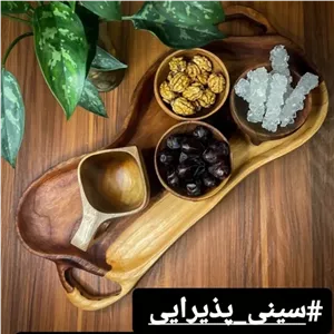سینی چوبی روستیک هم مزه هم چایی مبلمونسرا مدل 275613