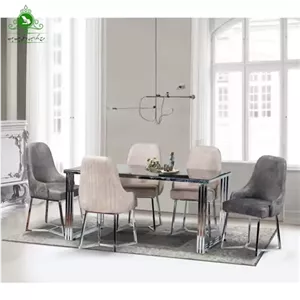 میز و صندلی ناهارخوری شش نفره مدل سزار مبلمونسرا مدل 221172