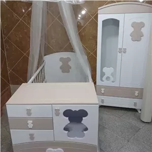 تخت و کمد نوزاد مدل تدی و پارادایس مبلمونسرا مدل 226004
