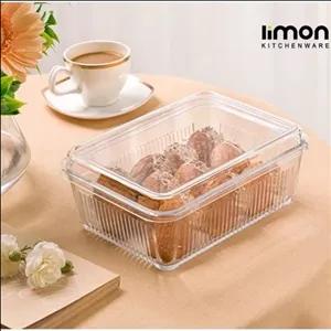 بیسکوییت خوری لیمون مدل شیشه ای دربدار مبلمونسرا مدل 273489 