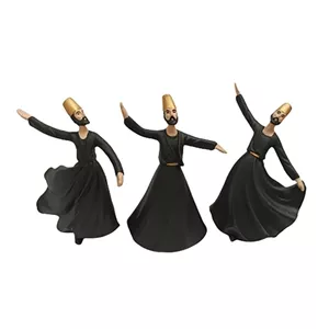مجسمه مدل رقص سماع کد B-106 بسته 3 عددی مبلمونسرا مدل 251681