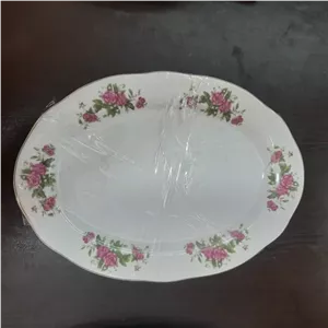 دیس متوسط گل سرخی چین .مناسب برنج .جوجه .کباب.ابعاد30در22 سانت مبلمونسرا مدل 270281