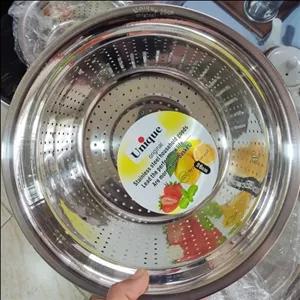 آبکش و لگن استیل یونیک سایز 26 دوتایی مبلمونسرا مدل 293644