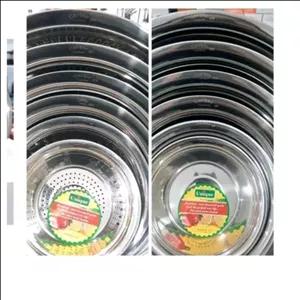 آبکش لگن استیل 10تایی برند یونیک ضد زنگ آهن ربا نگیر . مبلمونسرا مدل 288178