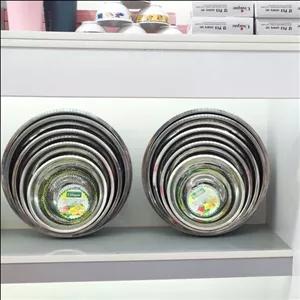 ست سرویس لگن و آبکش 10 پارچه یونیک لبه حک شده اصل ضد زنگ و آهنربا نگیر مبلمونسرا مدل 289345