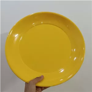 دیس گرد گود ملامین رنگی زرد یزد شیرکوه دارای استاندارد قطر 36 / دیس مرغ خوری / دیس رنگی مبلمونسرا مدل 271333