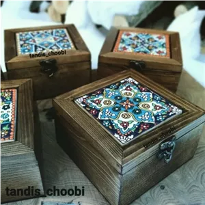 صندوقچه جواهرات چوبی مبلمونسرا مدل 258623