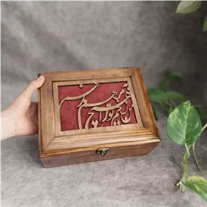صندوقچه جواهرات چوبی.. مبلمونسرا مدل 259209