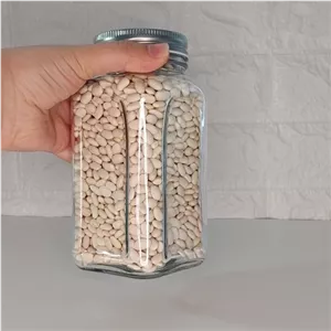 جار و بانکه شیشه ای کندی 17 سانتی مخصوص حبوبات 650 گرمی درب کانتینری فلزی بهداشتی مبلمونسرا مدل 287827