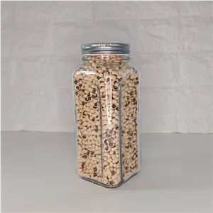 جار و بانکه شیشه ای کندی 20 سانتی حبوبات 750 گرمی درب کانتینری فلزی بهداشتی با درب کانتینری فلزی بهداشتی مبلمونسرا مدل 288238