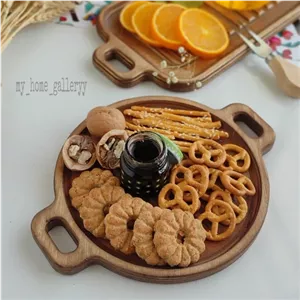دیس چوبی طرح گریل مدل گرد دسته دار مبلمونسرا مدل 274626