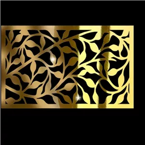 موتیف آینه رزینی،طرح شاخ و برگ مستطیلی،جنس مولتی استایل،دردورنگ طلایی و نقره ای،سایز 27 سانت مبلمونسرا مدل 263574