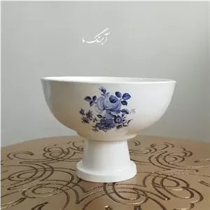 شکلات خوری با طرح گل آبی سرامیکی آبرنگ ما مبلمونسرا مدل 279489 