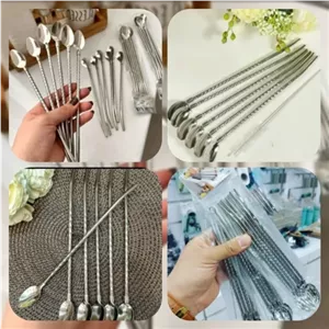 نی شربت خوری استیل مبلمونسرا مدل 275380
