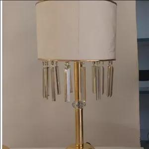 آباژور رومیزی 60 سانتی پایه ساده کریستال دار با ارسال مبلمونسرا مدل 231030