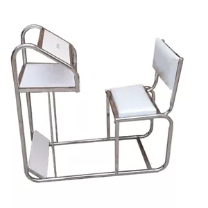 صندلی نماز حرمی سفید پایه استیل عمده مبلمونسرا مدل 234650