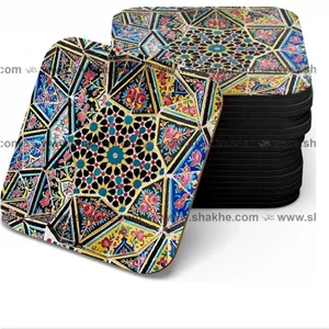 زیر لیوانی MDF - زیر لیوانی چوبی طرح کبود مبلمونسرا مدل 302069